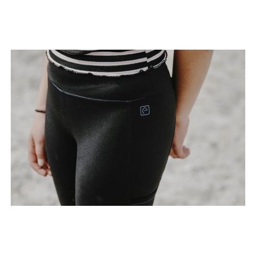 Dětské jezdecké leginy Equitheme Lyly, černé - 8 let Leginy dětské Equitheme Lyly, černé, 8 let