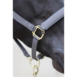 Nylonová ohlávka Covalliero Classy, šedá - vel. Pony Ohlávka Covalliero Classy, šedá, Pony