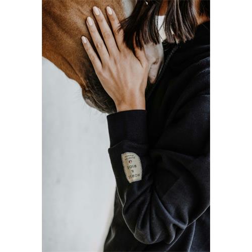 Jezdecká mikina Equitheme Camille, černá - vel. S Mikina UNI Equitheme Camille, černá, S