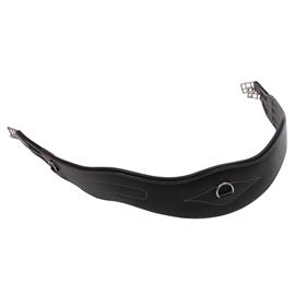Kožený anatomický podbřišník QHP, černý - 135 cm Podbřišník kožený anatomický QHP, černý, 135 cm