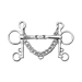 Udidlo Pelham, nerez, 2 x lomené - vel.l 14,5 cm Udidlo Pelham, 2xlomenné, nerez, vel. 14,5 cm