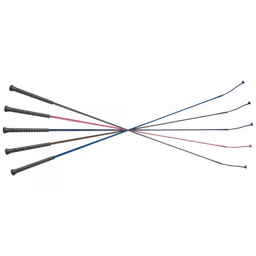 Drezurní nylonový bič Fleck - černý/ barevný -120 cm Bič drezurní FLECK, nylon, gumová rukojeť, 120 cm