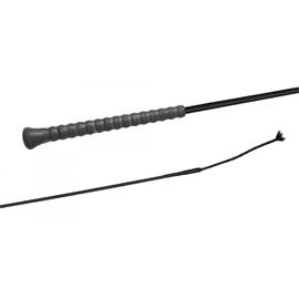 Drezurní nylonový bič Fleck - černý -130 cm Bič drezurní FLECK, nylon, gumová rukojeť, 130 cm