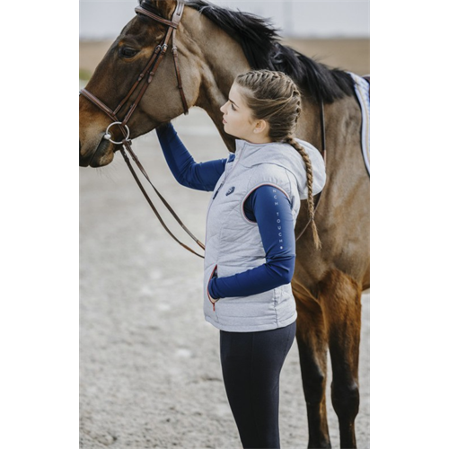 Dámská zimní vesta Equitheme Lea, šedá - vel. L Vesta dámská zimní Ekkia Lea, šedá, L