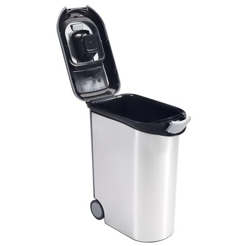 Kontejner na krmivo Curver stříbrný, 20 kg/54 l Kontejner Curver na kolečkách 54 l.