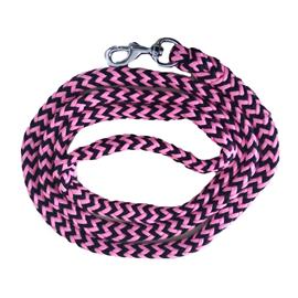 Pletené vodítko ManMat, 2,5 m - černo-růžové Pletené vodítko ManMat, růžové, 2,5 m