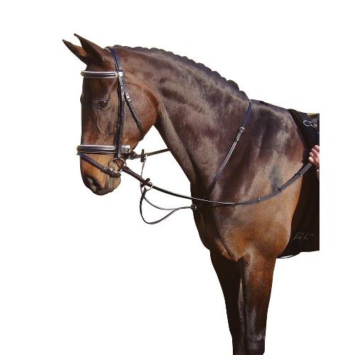 Kožený martingal Harrys Horse, hnědý - vel. Full Martingal, FULL, hnědý