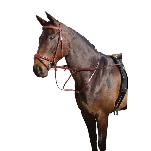 Kožený martingal Harrys Horse, hnědý - vel. Full Martingal, FULL, hnědý