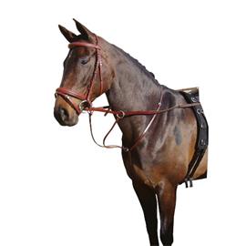 Kožený martingal Harrys Horse, hnědý - vel. Full Martingal, FULL, hnědý