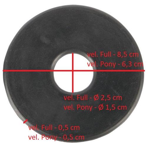 Gumové kroužky k udidlu, černé, pár - vel. Full Gumové kroužky k udidlu, pár, vel. Full