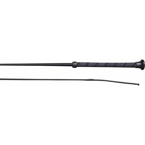 Drezurní bič Harrys Horse s protiskluzovou ručkou, černý - 100 cm Drezurní bič s protiskluzovou ručkou, 100 cm