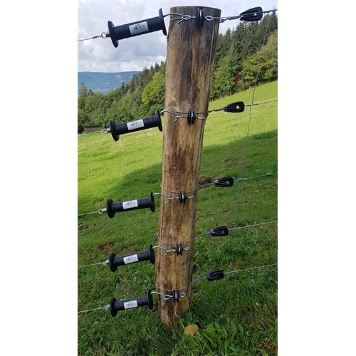 Držák k brance pro elektrické ohradníky LACME, černý Držák k brance pro elektrické ohradníky LACME, černý