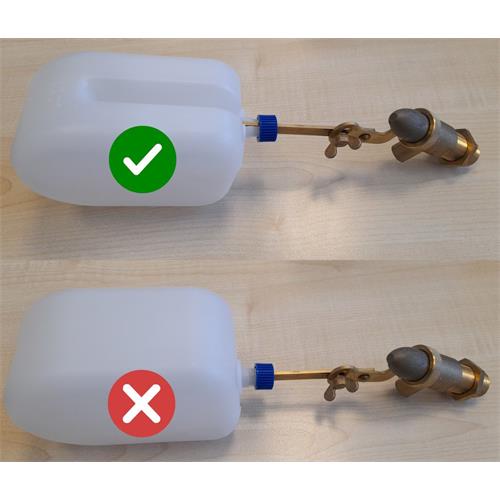 Ventil pro zelené oválné napájecí žlaby 600 a 1000 l - 1/2
