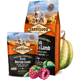 Granule pro psy Carnilove, Adult S Ostrich, 1,5 kg