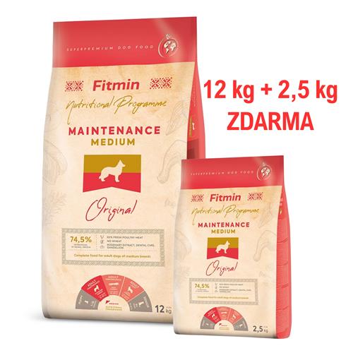 Granule pro psy Fitmin, Medium Maintenance, 12 kg Granule pro psy Fitmin, Medium Maintenance, 12 kg