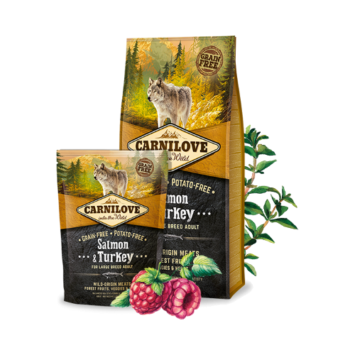 Granule pro psy Carnilove Adult Salmon & Turkey Large 1,5 kg Granule psy Carnilove Adult Salmon & Turkey.