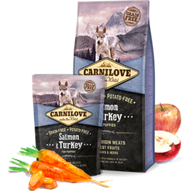 Granule pro štěňata Carnilove Salmon & Turkey puppies 1,5 kg