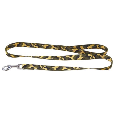 Vodítko pro psy popruh, maskáčový vzor, 1,4 m Vodítko pro psy popruh 2,5 cm×1,4 m, maskáčový vzor.