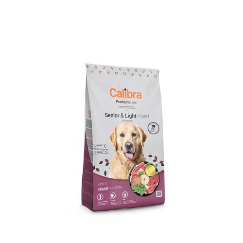 Calibra Dog Premium Line Senior&Light, hovězí, 12 kg + 3 kg ZDARMA Granule Calibra pes Premium Senior&Light, hovězí, 12 kg