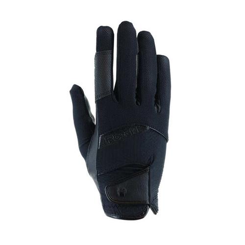 Jezdecké rukavice Roeckl Millero, černé - vel. 8,5 Rukavice Roeckl Millero, černé, vel. 8,5