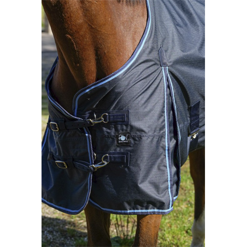 Nepromokavá deka Riding World Eco, 0 g, modrá - 135 cm Deka nepr. Riding World Eco, 0g,  modrá, 135 cm