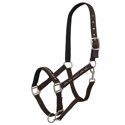 Nylonová ohlávka HV Polo Nena, hnědá - vel. Pony Ohlávka HV Polo Nena, hnědá, Pony