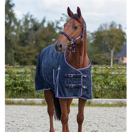 Nepromokavá deka QHP Luxury s fleecem, modrá - vel. 90cm Deka neprom. QHP Luxury s fleecem, 90cm