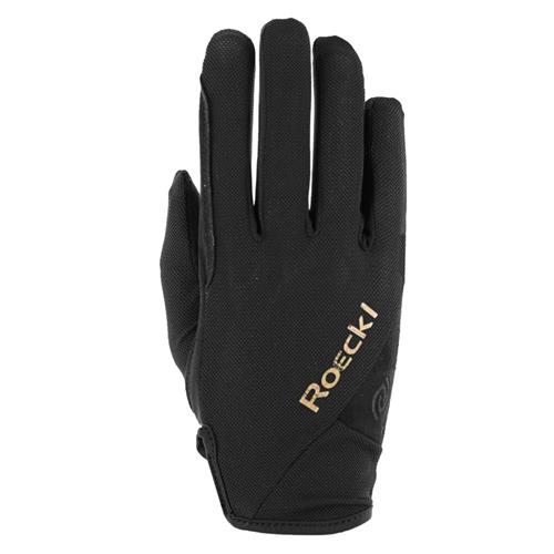 Jezdecké rukavice Roeckl Mareno, černé - vel. 9 Jezdecké rukavice Roeckl Mareno, černé, vel. 9