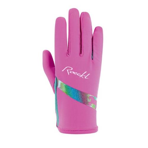 Dětské jezdecké rukavice Roeckl Kapriole, růžové - vel. 5 Dětské jezdecké rukavice Roeckl Kapriole, růžové, vel. 5