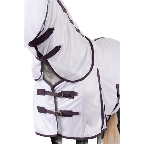 Set deka proti hmyzu + maska Horze La Paz S/S 25, bílá - vel. 135/185 cm Set maska+deka proti mouchám Horze La Paz SS25, bílá, vel 135