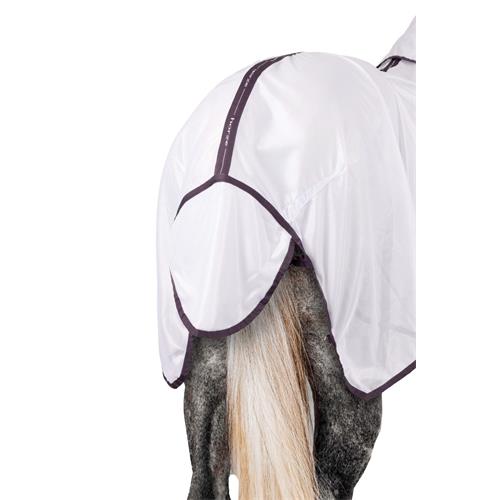 Set deka proti hmyzu + maska Horze La Paz S/S 25, bílá - vel. 135/185 cm Set maska+deka proti mouchám Horze La Paz SS25, bílá, vel 135