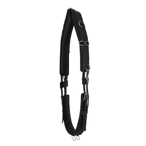 Lonžovací obřišník QHP Soft, černý, vel. Full Lonžovací obřišník QHP Soft, černý, vel. Full