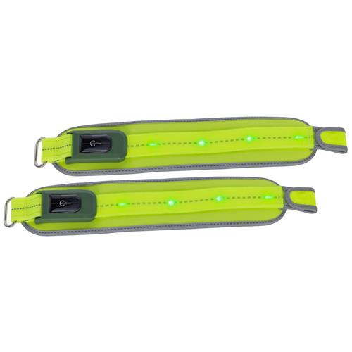 Pásky na nohy Covalliero LED, reflexní, pár Pásky na nohy Covalliero LED, reflexní, pár