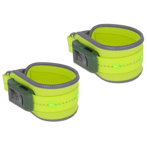Pásky na nohy Covalliero LED, reflexní, pár Pásky na nohy Covalliero LED, reflexní, pár