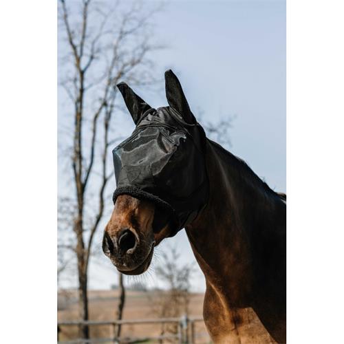 Maska proti hmyzu Equithéme Teddy, černá - vel. S Maska proti hmyzu Equitheme Teddy, černá, vel. S