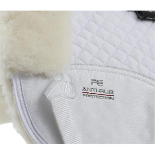 Podsedlová podložka Premier Equine, s beránkem - bílá Podložka podsedl. Premier, Merino beránek, bílá