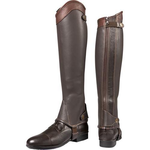 Kožené minichapsy Equi-Theme Elite, hnědé - standart, vel. XL Minichaps kož. Equith. Elite, hnědé stand., vel. XL