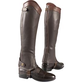 Kožené minichapsy Equi-Theme Elite, hnědé - standart, vel. XL Minichaps kož. Equith. Elite, hnědé stand., vel. XL