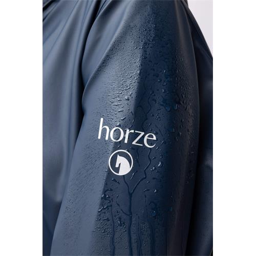 Nepromokavá pláštěnka Horze Hazel, modrá - vel. 38 Kabát-pláštěnka Horze Hazel, dlouhý, vel. 38