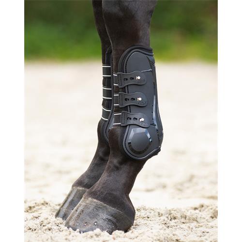Přední chrániče QHP Champion, černé - vel. Pony Přední chrániče QHP Champion