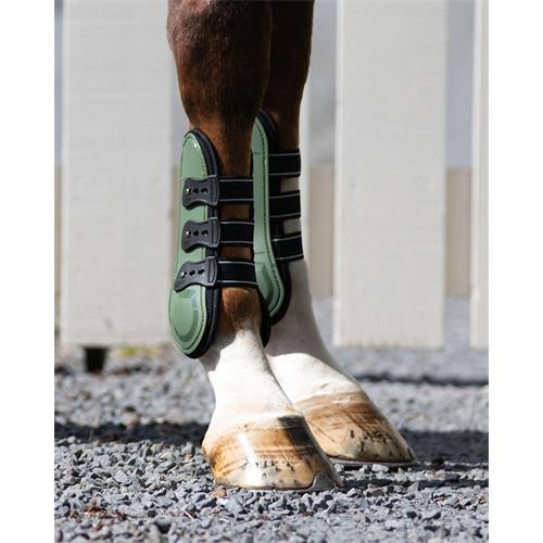 Přední chrániče QHP Champion, olivové - vel. Cob Tendon boots Champion