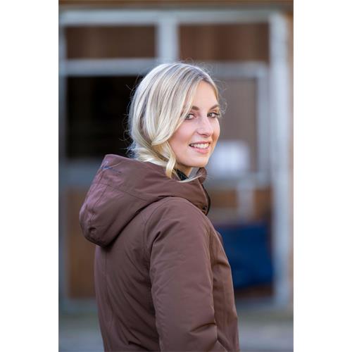 Dámská jezdecká parka Covalliero 2023, hnědá - vel. XS Parka zimní Covalliero 2023, hnědé, XS
