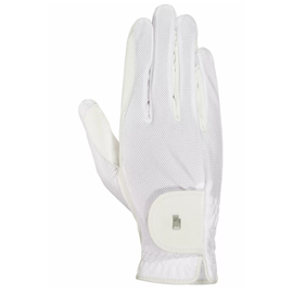 Jezdecké rukavice Roeckl Roeck-Grip Lite, bílé
