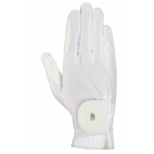 Jezdecké rukavice Roeckl Roeck-Grip Lite, bílé - vel. 8,5 Rukavice Roeckl Roeck-Grip LITE, bílé, vel. 8,5