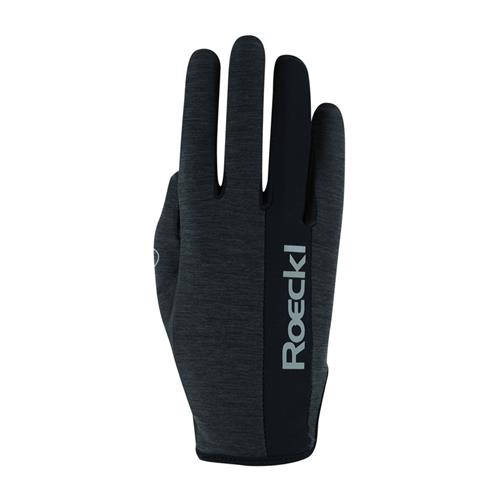 Jezdecké rukavice Roeckl Mannheim, antracitové - vel. 9,5 Rukavice Roeckl Mannheim, antracit, 9,5
