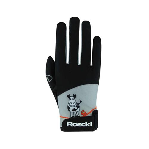 Dětské jezdecké rukavice Roeckl Kansas - černé, vel. 5 Rukavice dětské Roeckl Kansas, černé, 5
