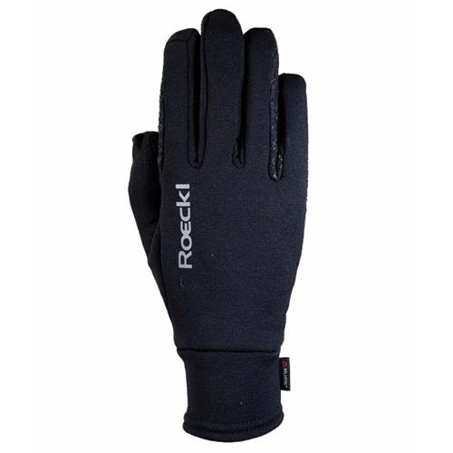 Zimní jezdecké rukavice Roeckl Weldon, černé - vel. 6 Zimní rukavice Roeckl Weldon, černé