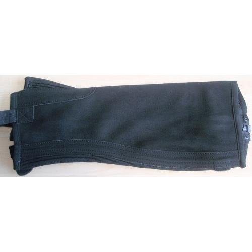 Minichaps Covaliero ClassicStretch, černé - XXL Minichaps, velurová kůže, černé, vel. XXL