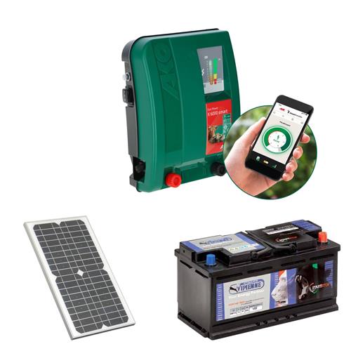Sada elektrického ohradníku AKO DUO-Power X 6000 smartGPS + solární panel 55 W + akumulátor 70 Ah Sada elektrického ohradníku AKO DUO-Power X 6000 smartGPS + solární panel 55 W + akumulátor 70 Ah
