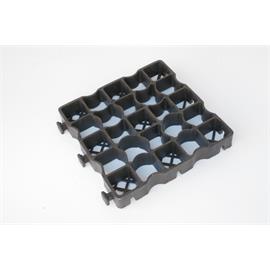 Zatravňovací dlaždice 33 x 33 x 5 cm, stěna 5 mm, černá